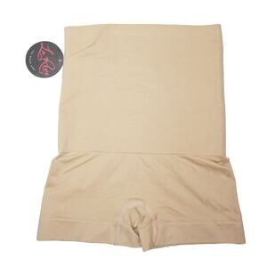 LaReve Womens Medium - Beige Bottom - Hi-Waist Shapewear - Boyshort Shaper Panty